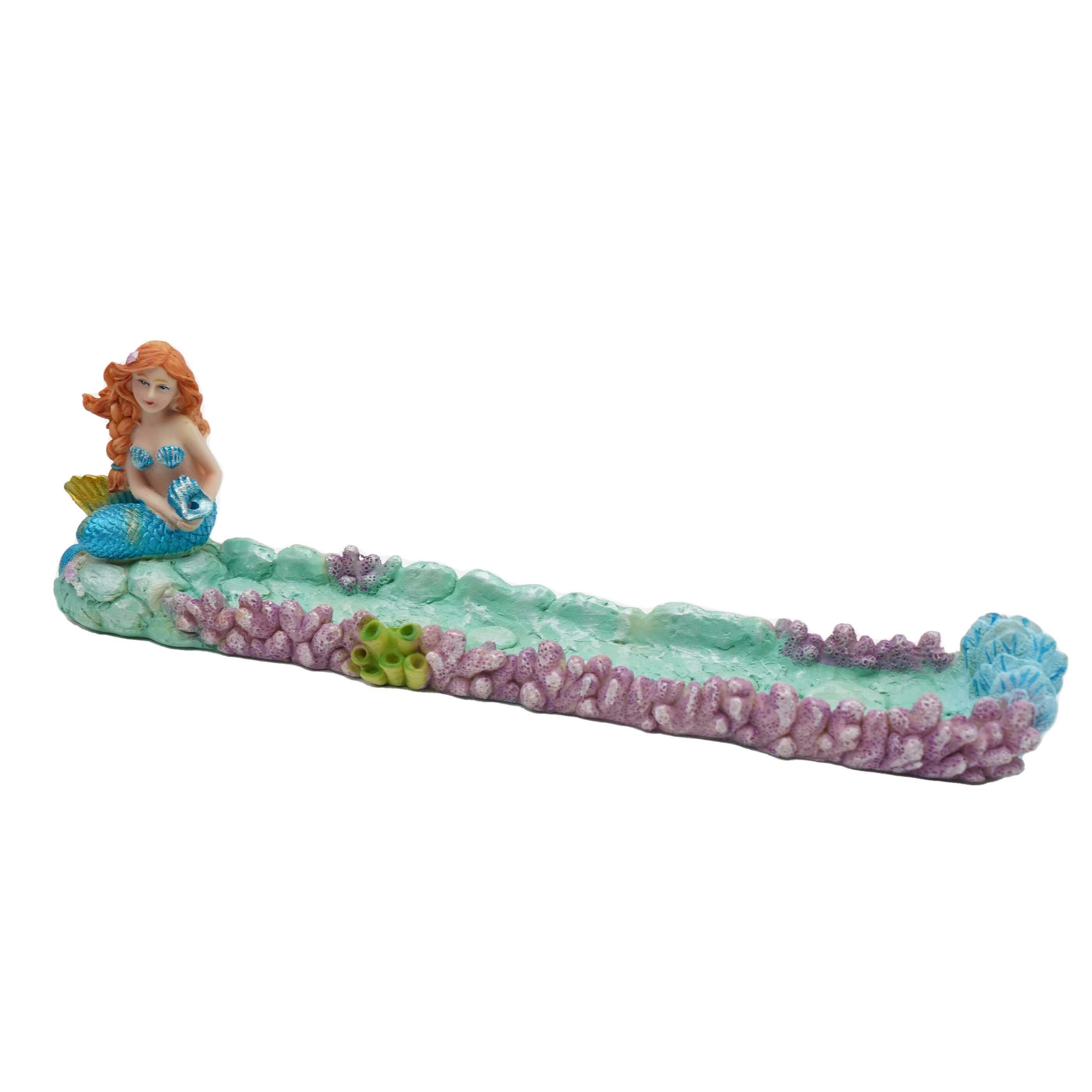 Fujima Mermaid Polystone Incense Burner (IB87) | Assorted Colors product image